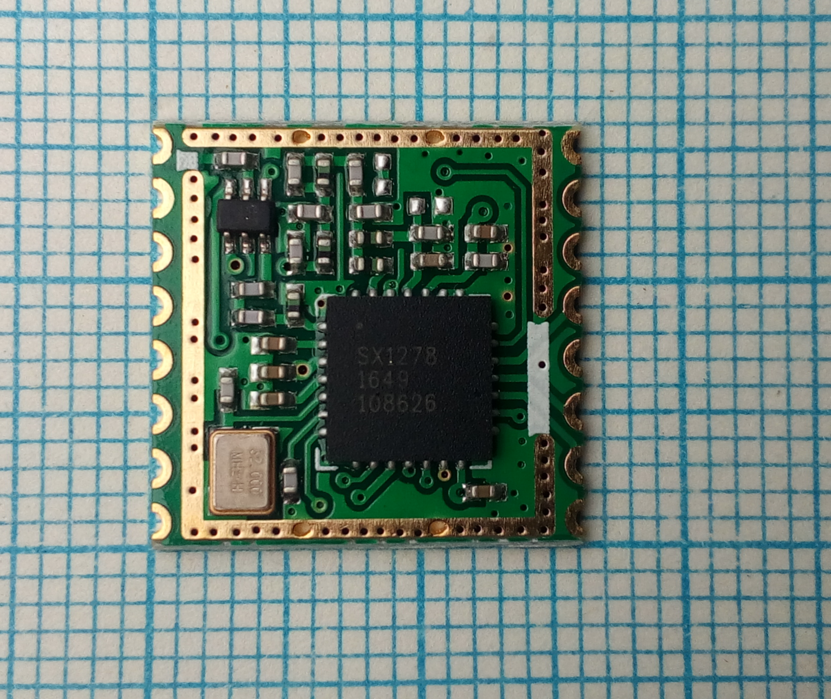 SX1278 Green module top