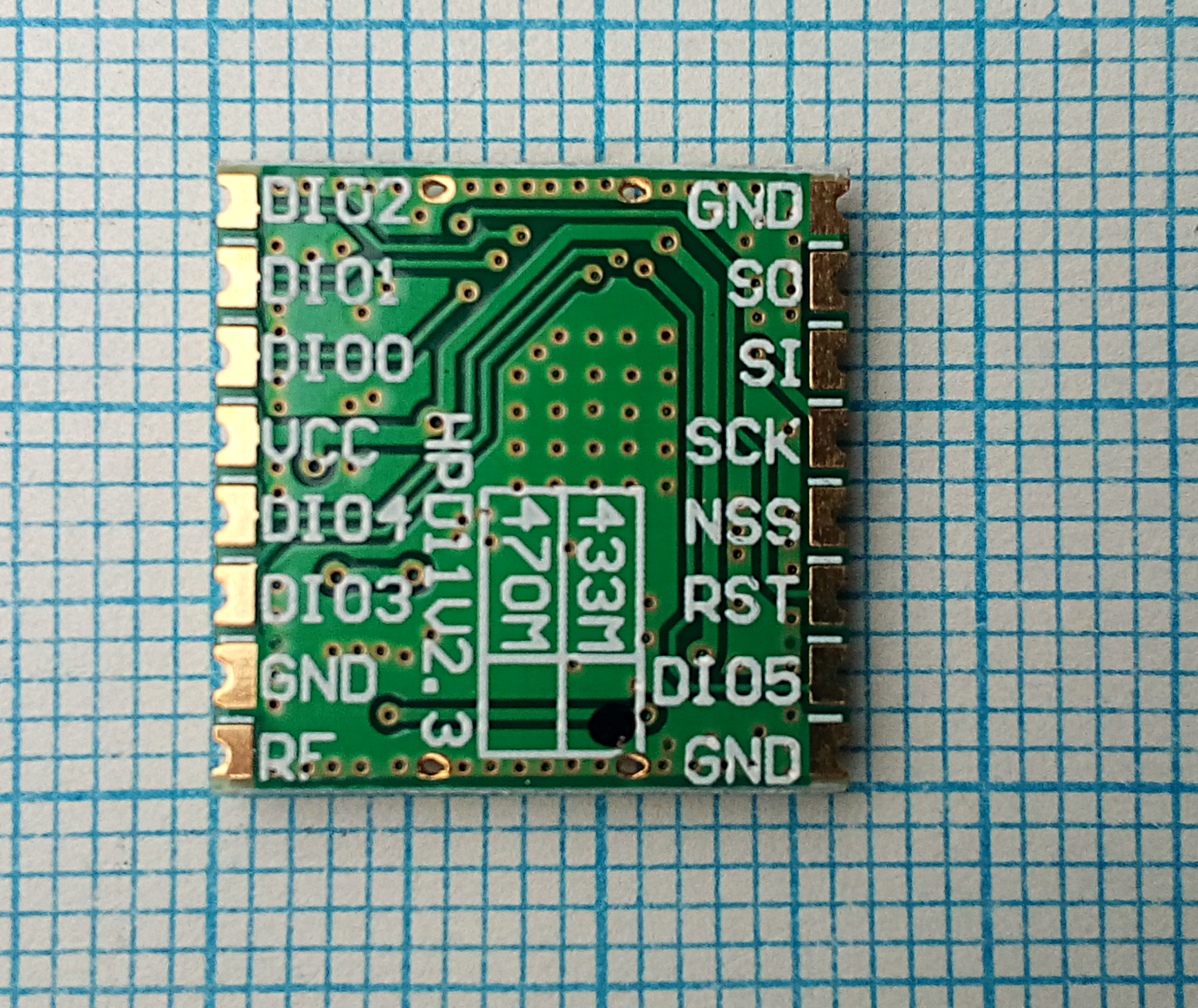 SX1278 Green module bottom