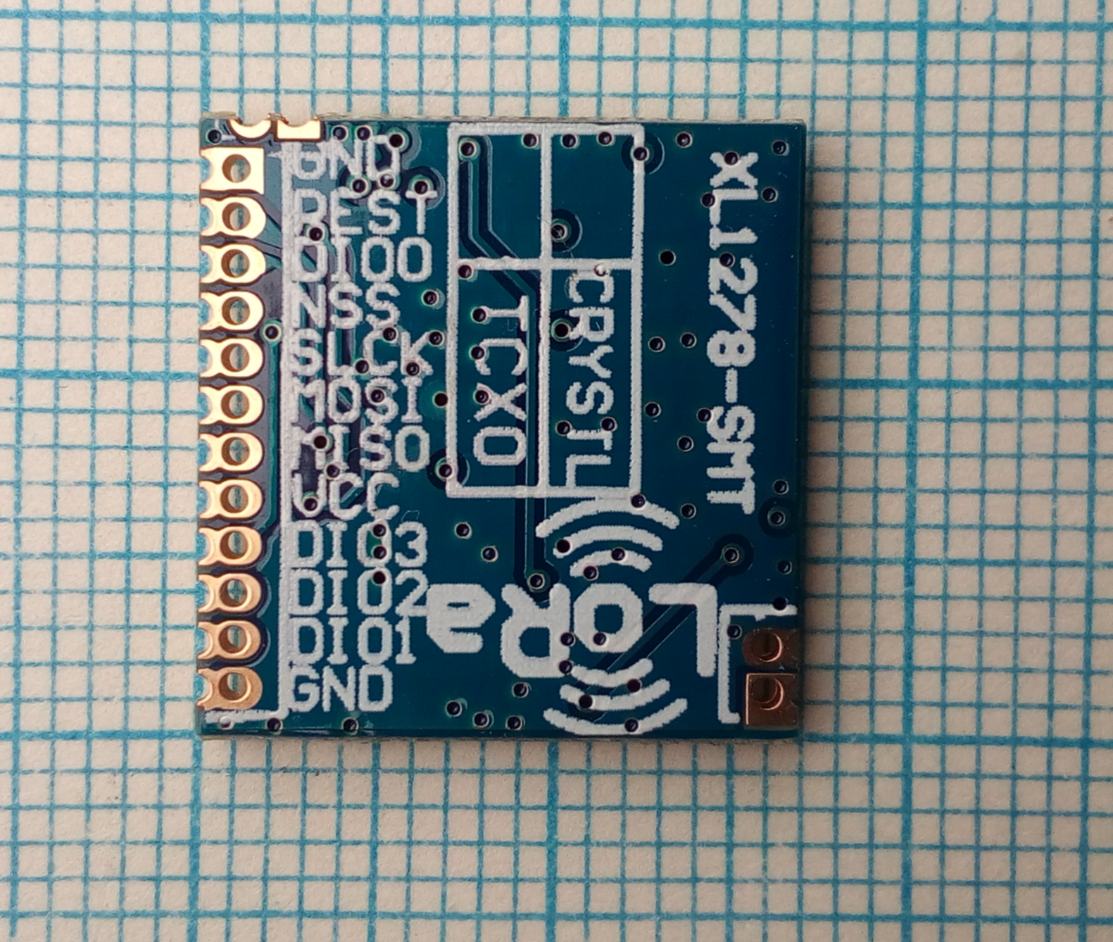 SX1278 Blue module bottom