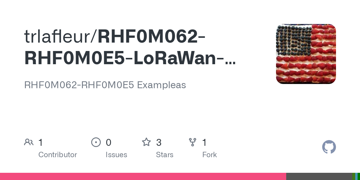 RHF0M062 RHF0M0E5 LoRaWan Examples TTN