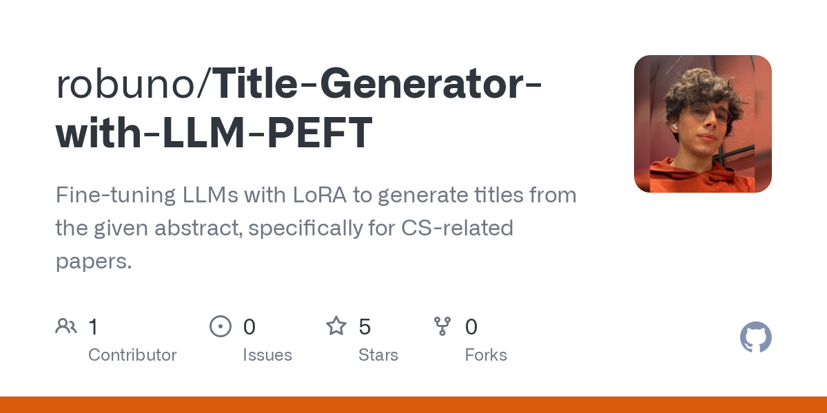 Title Generator with LLM PEFT