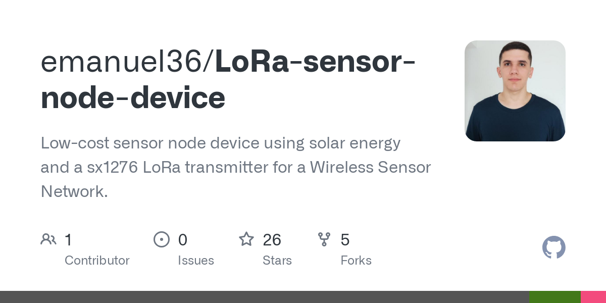LoRa sensor node device