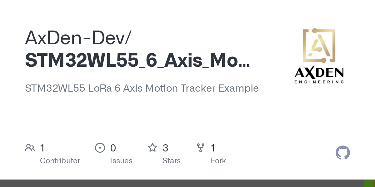 STM32WL55_6_Axis_Motion_Tracker_example