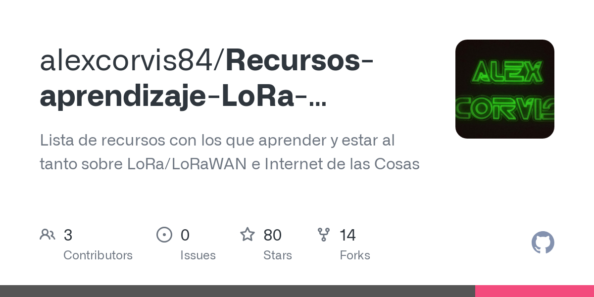Recursos aprendizaje LoRa LoRaWAN e IoT