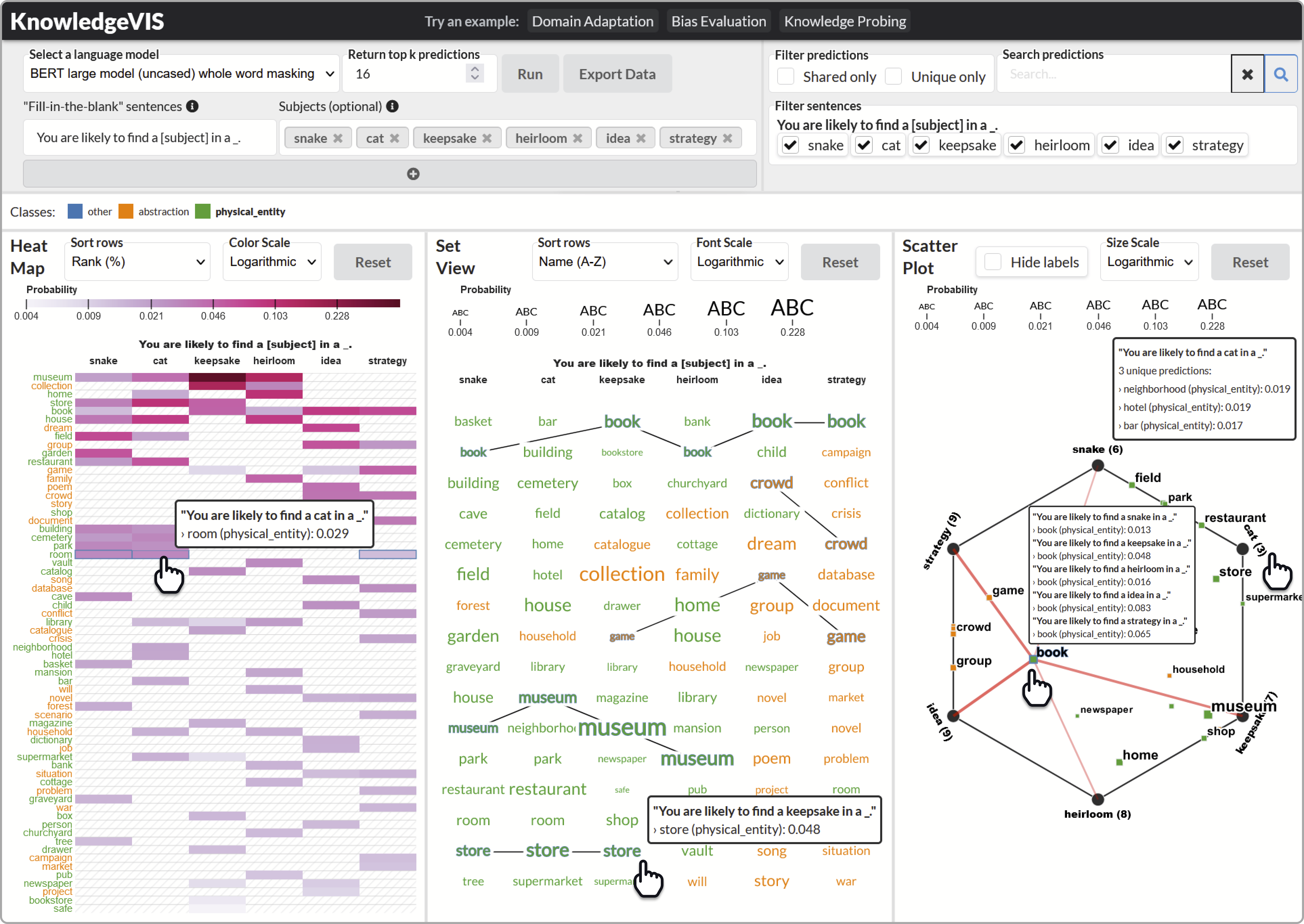 The KnowledgeVIS System