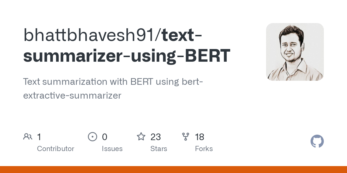 text summarizer using BERT