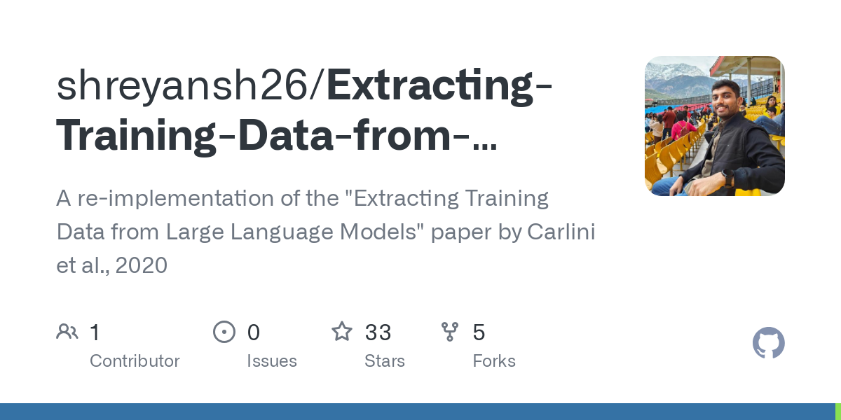 Extracting Training Data from Large Langauge Models