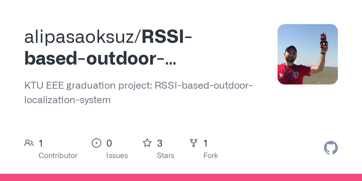 RSSI based outdoor localization system