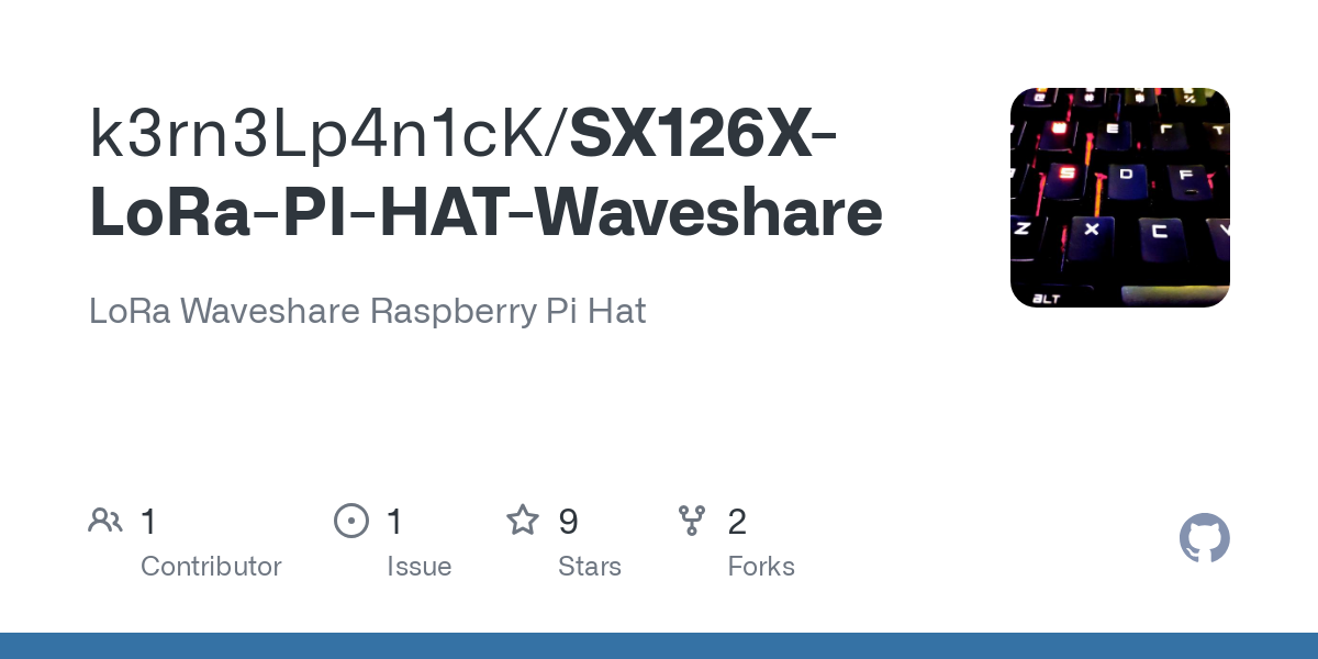 SX126X LoRa PI HAT Waveshare