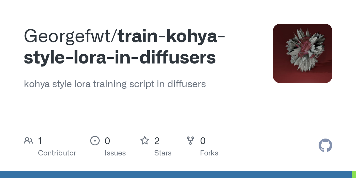train kohya style lora in diffusers