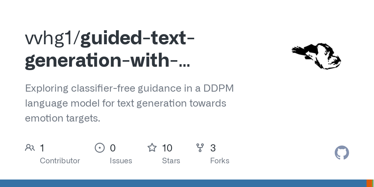 guided text generation with classifier free language diffusion
