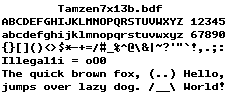 Tamzen7x13b.bdf