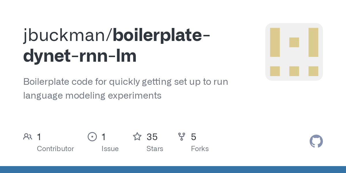 boilerplate dynet rnn lm