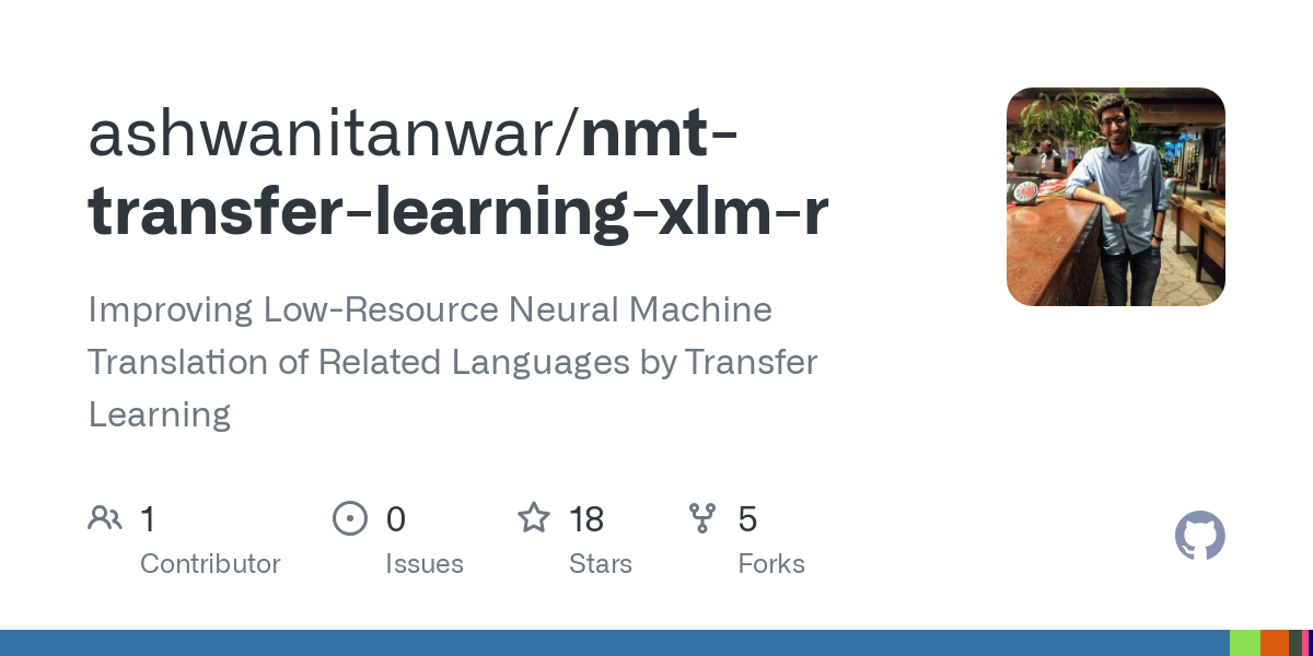 nmt transfer learning xlm r