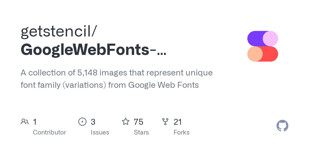 GoogleWebFonts FontFamilyPreviewImages