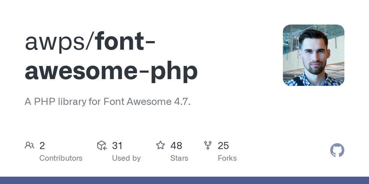 font awesome php