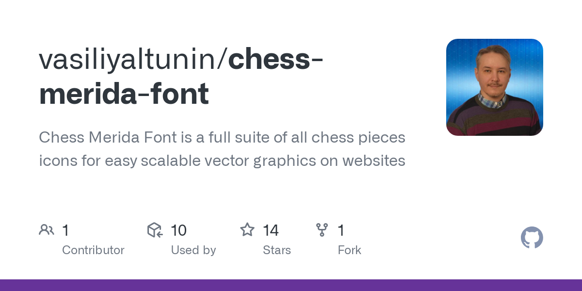 chess merida font