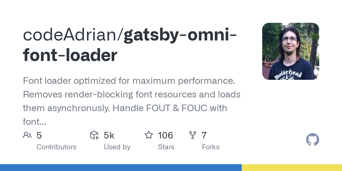 gatsby omni font loader