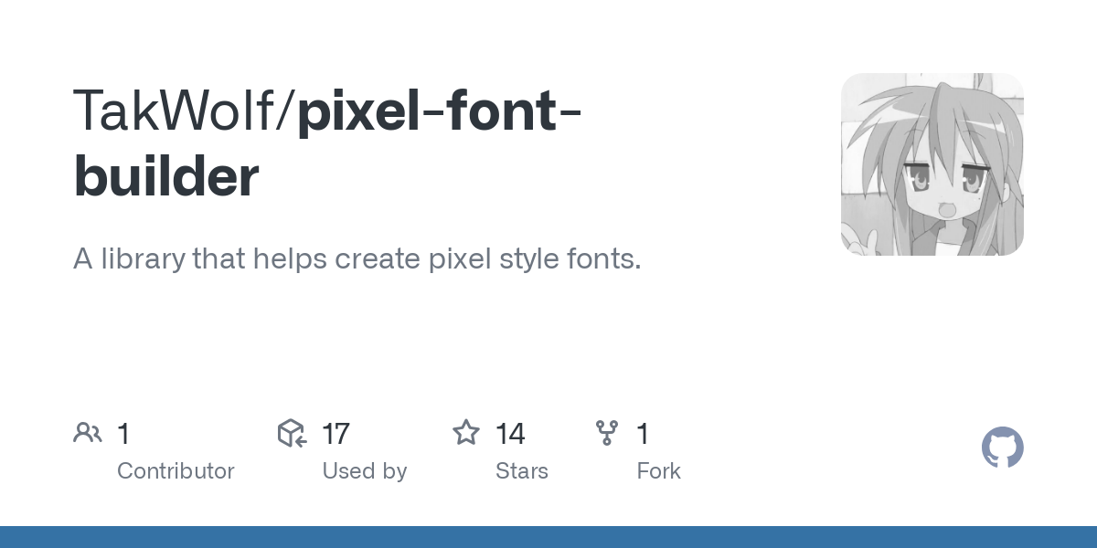 pixel font builder