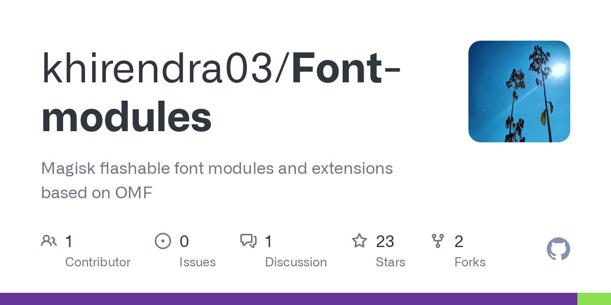 Font modules