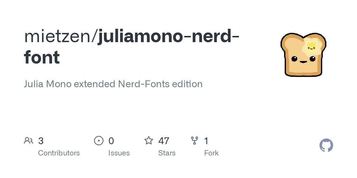 juliamono nerd font
