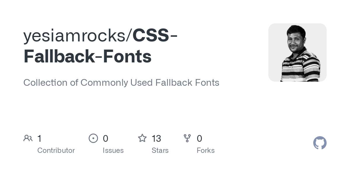 CSS Fallback Fonts