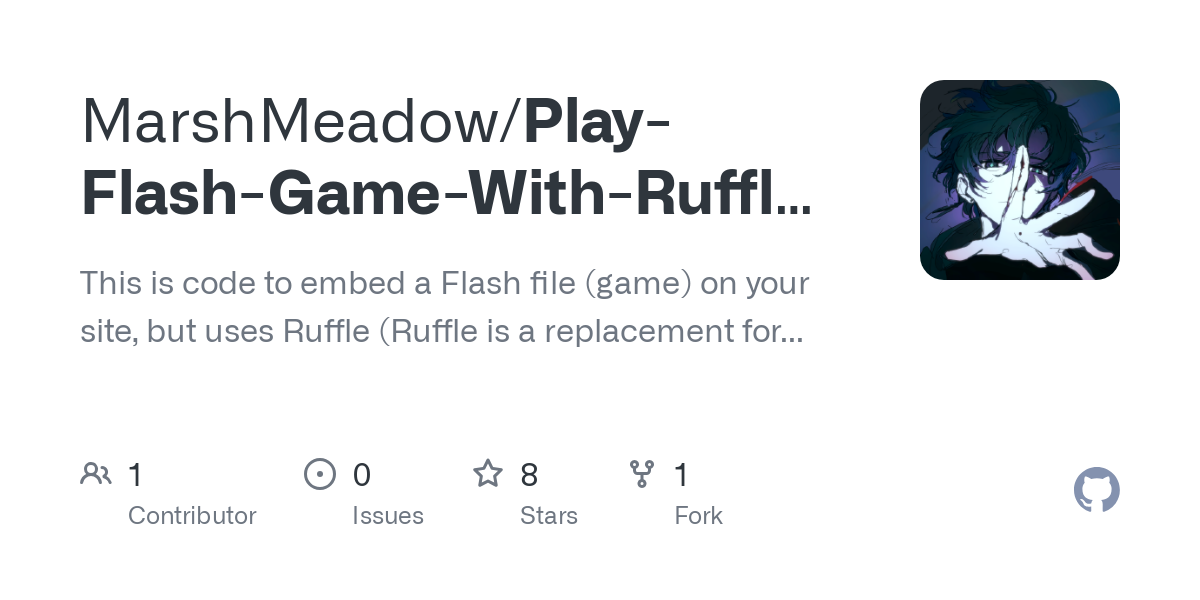 Play Flash Game With Ruffle On Your Site