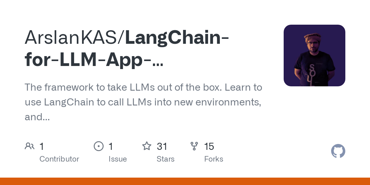LangChain for LLM App Development