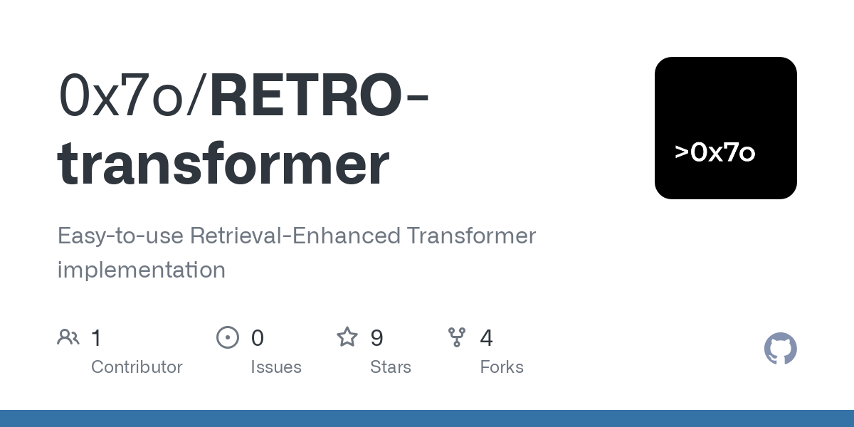 RETRO transformer