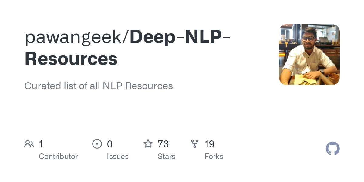 Deep NLP Resources