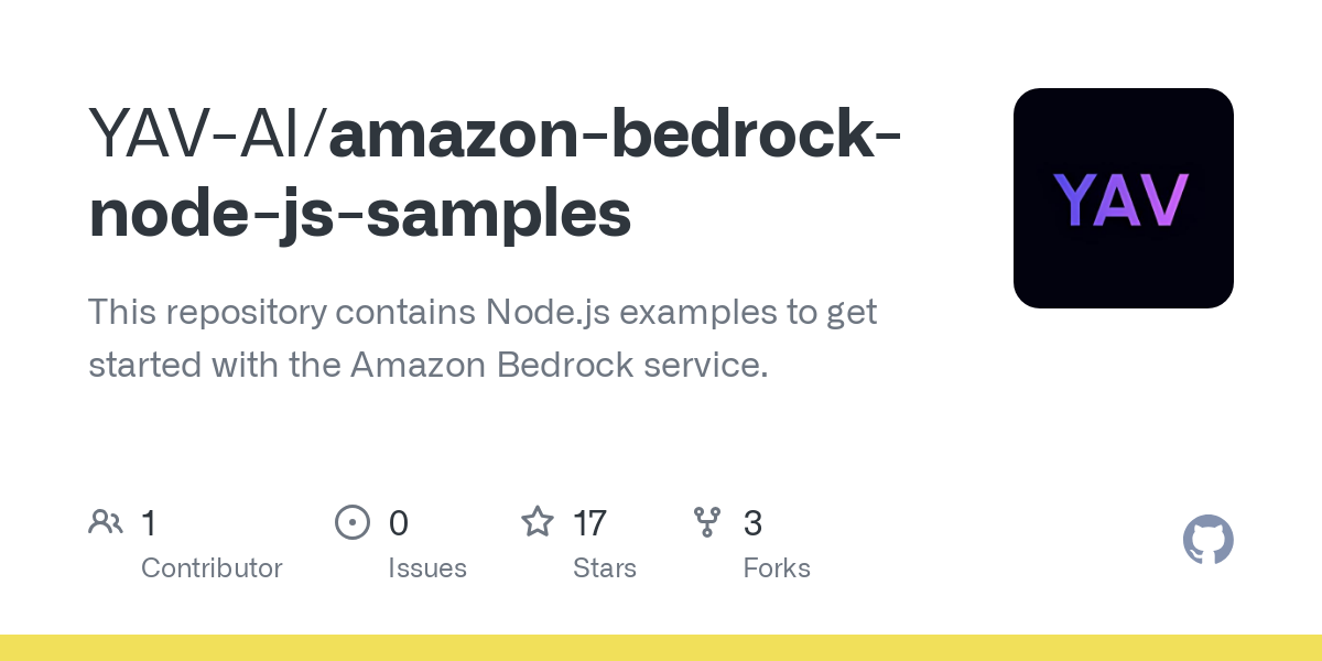 amazon bedrock node js samples