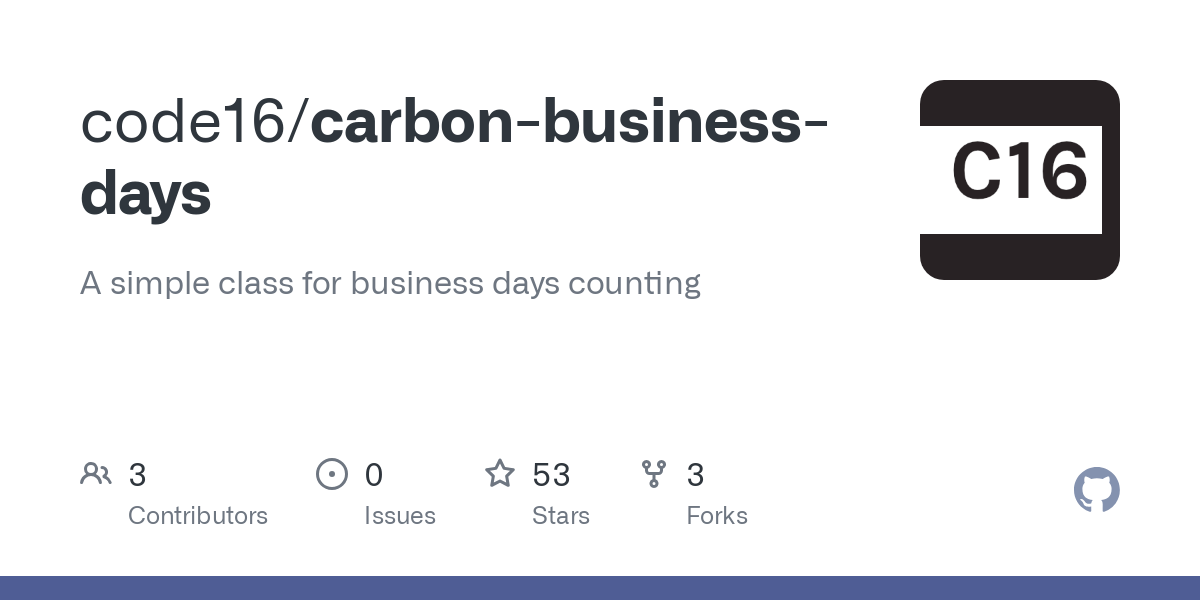 carbon business days