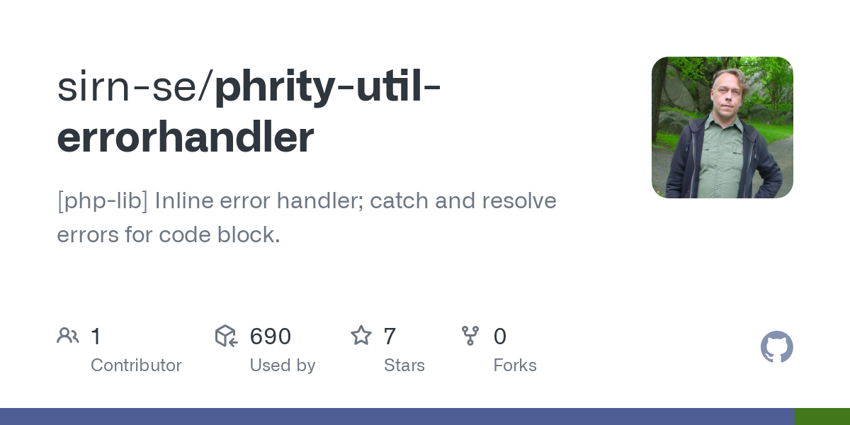 phrity util errorhandler
