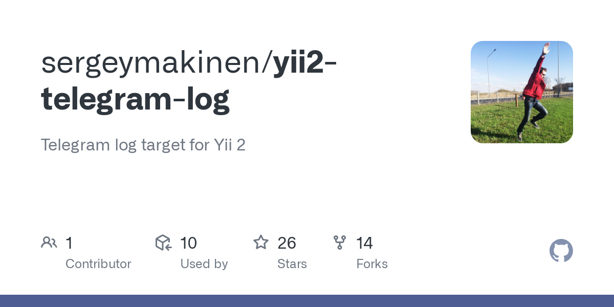 yii2 telegram log