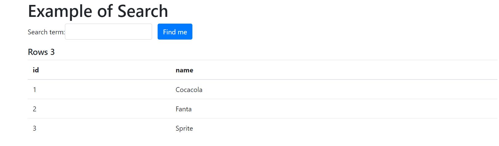 example php bladeone search