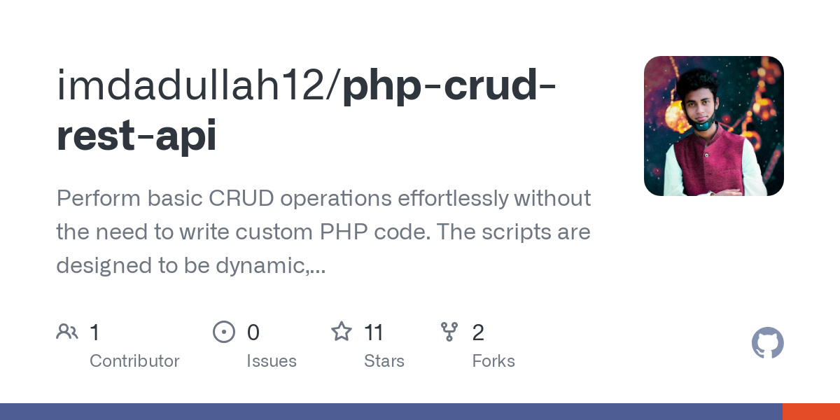 php crud rest api