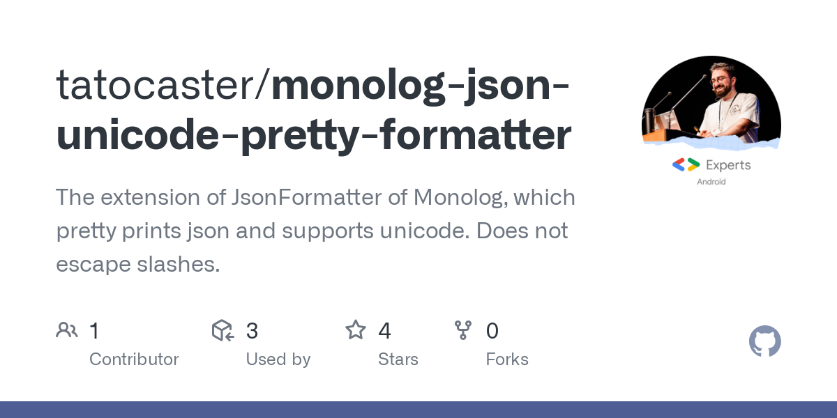 monolog json unicode pretty formatter