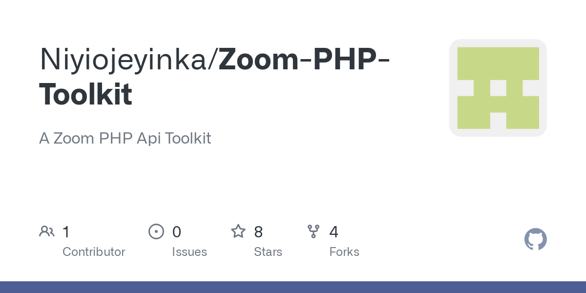 Zoom PHP Toolkit