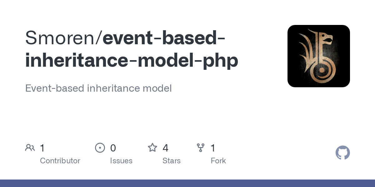 event based inheritance model php