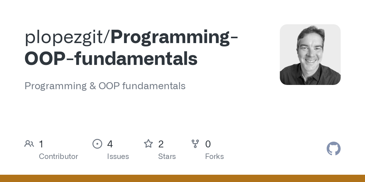 Programming OOP fundamentals
