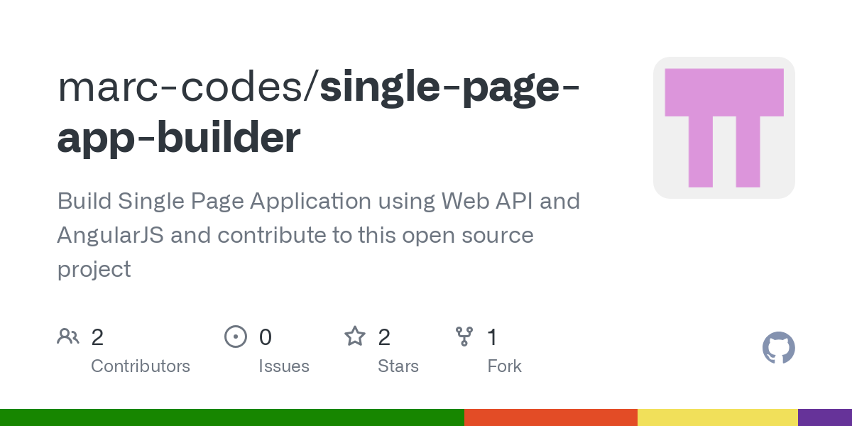 single page app builder