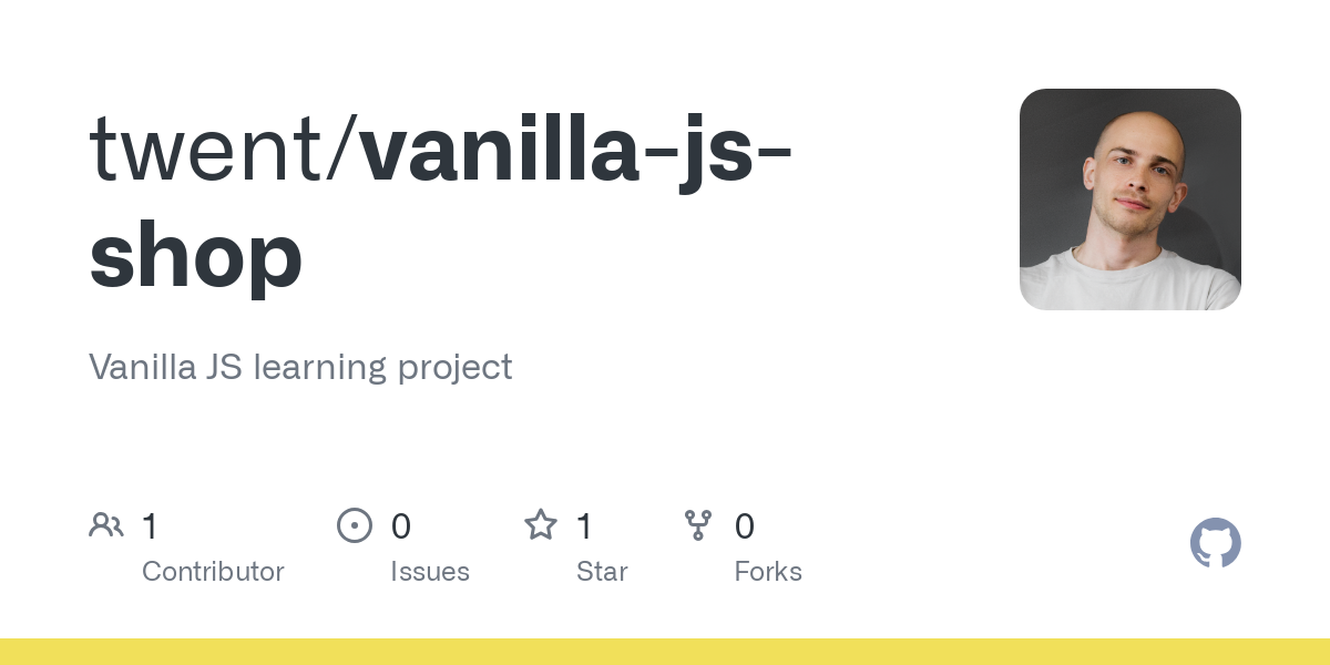 vanilla js shop