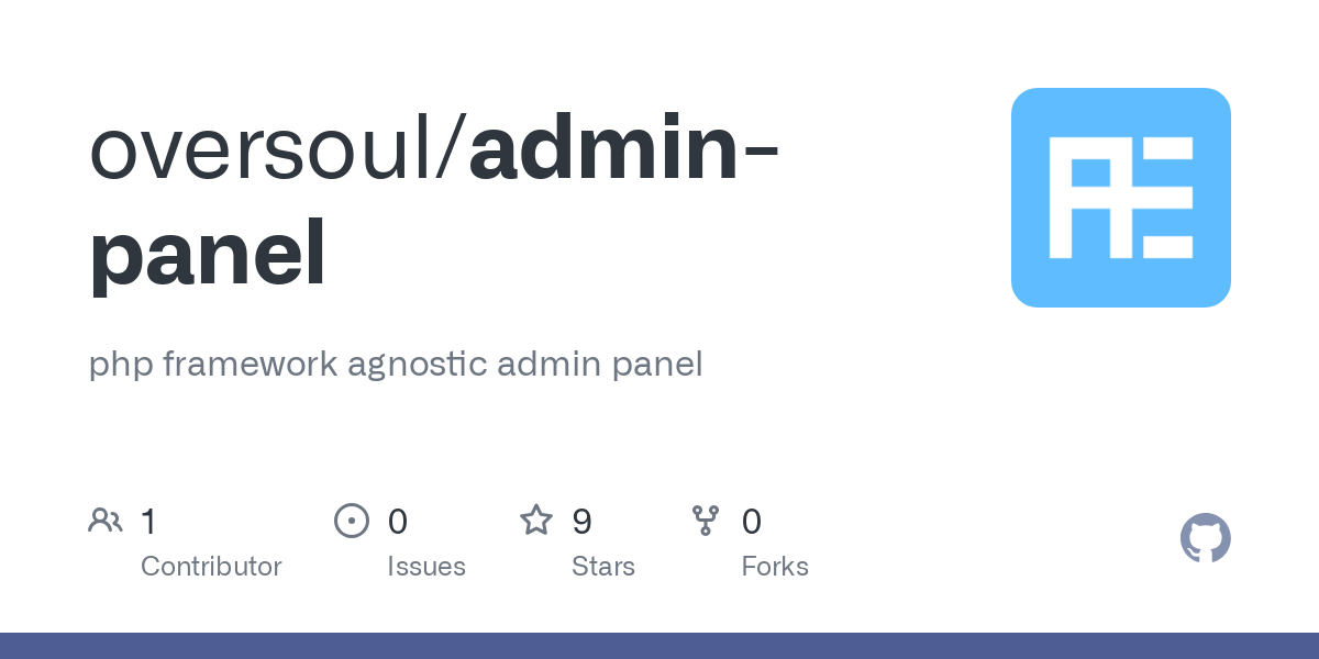 admin panel