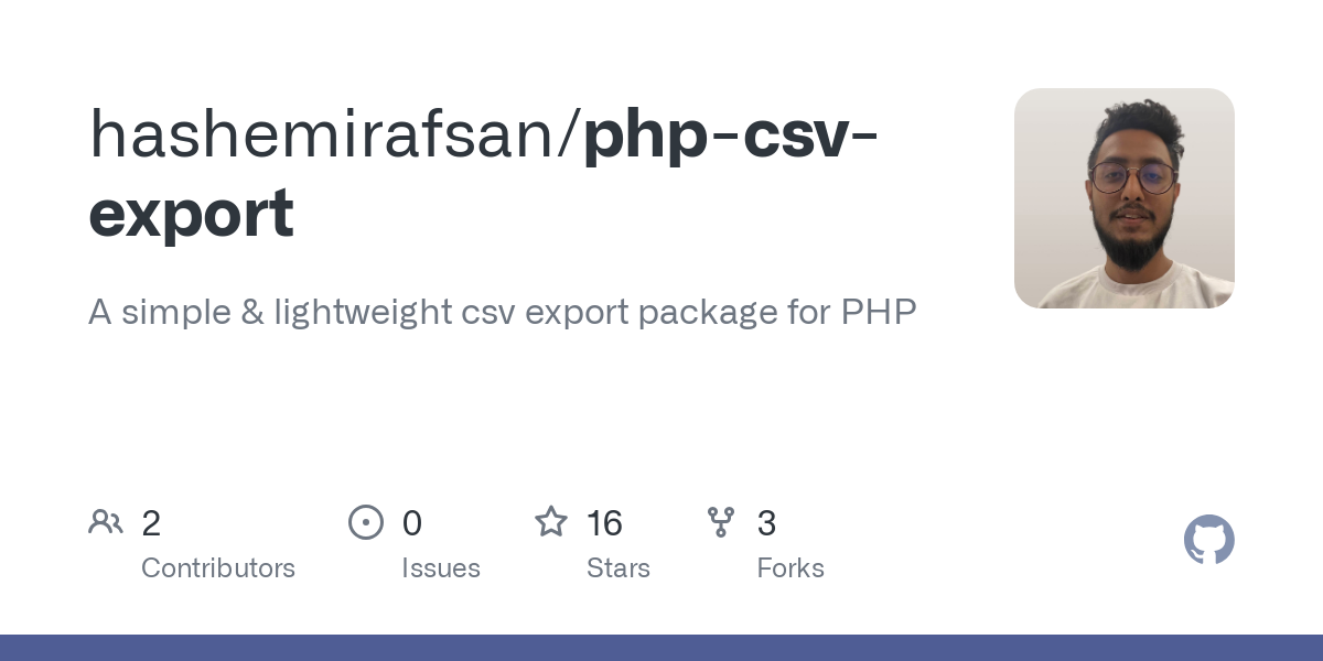 php csv export