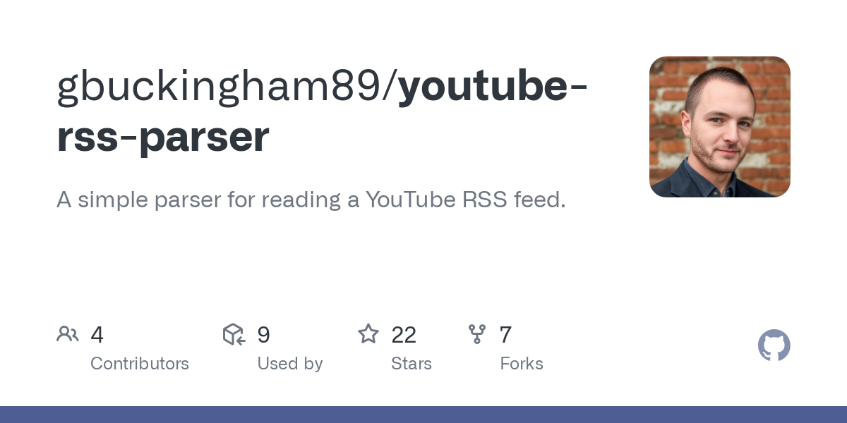 youtube rss parser