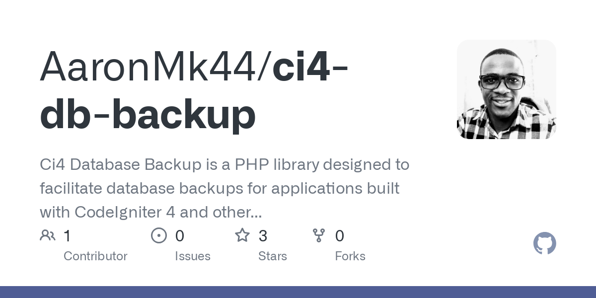 ci4 db backup