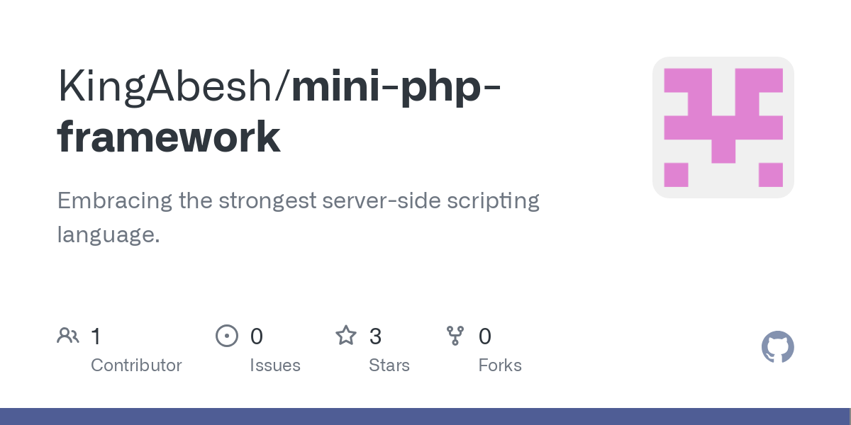 mini php framework