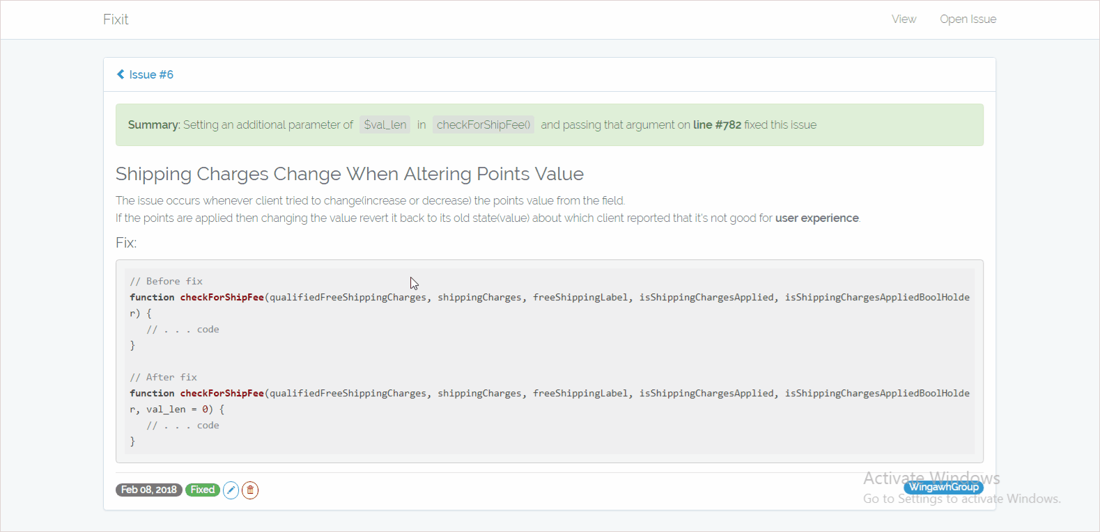 Fixit Markup Support