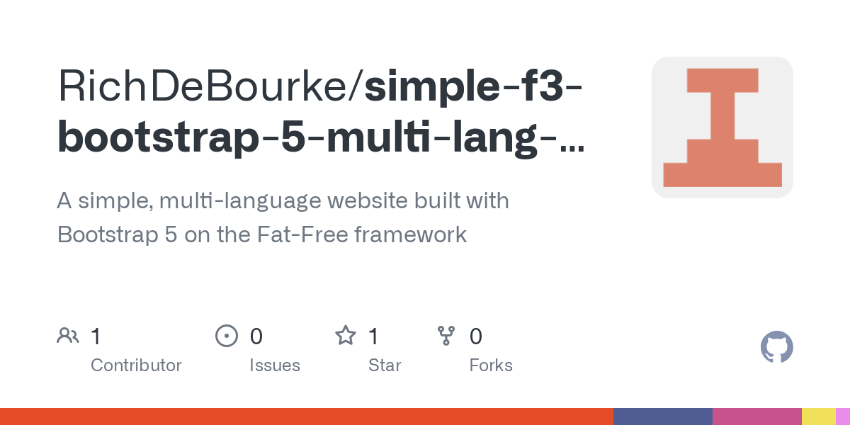 simple f3 bootstrap 5 multi lang site