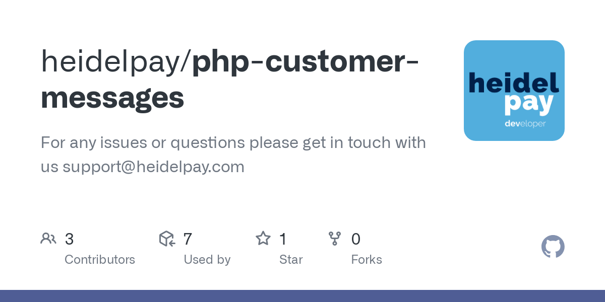 php customer messages